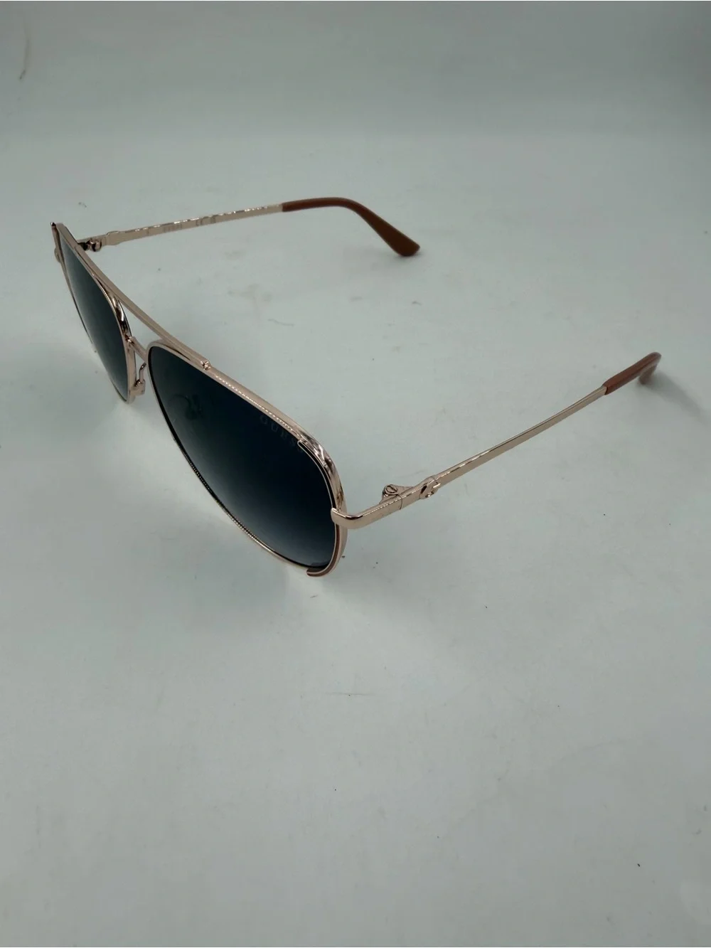 Guess Women’s GU00193 32B Gold Aviator Sunglasses Gradient Brown Lens 58-12 140